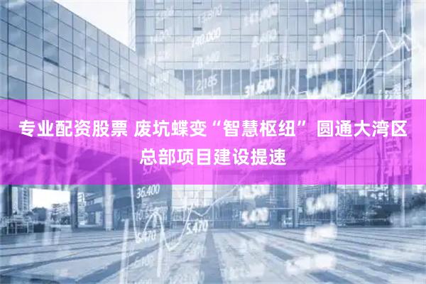 专业配资股票 废坑蝶变“智慧枢纽” 圆通大湾区总部项目建设提速